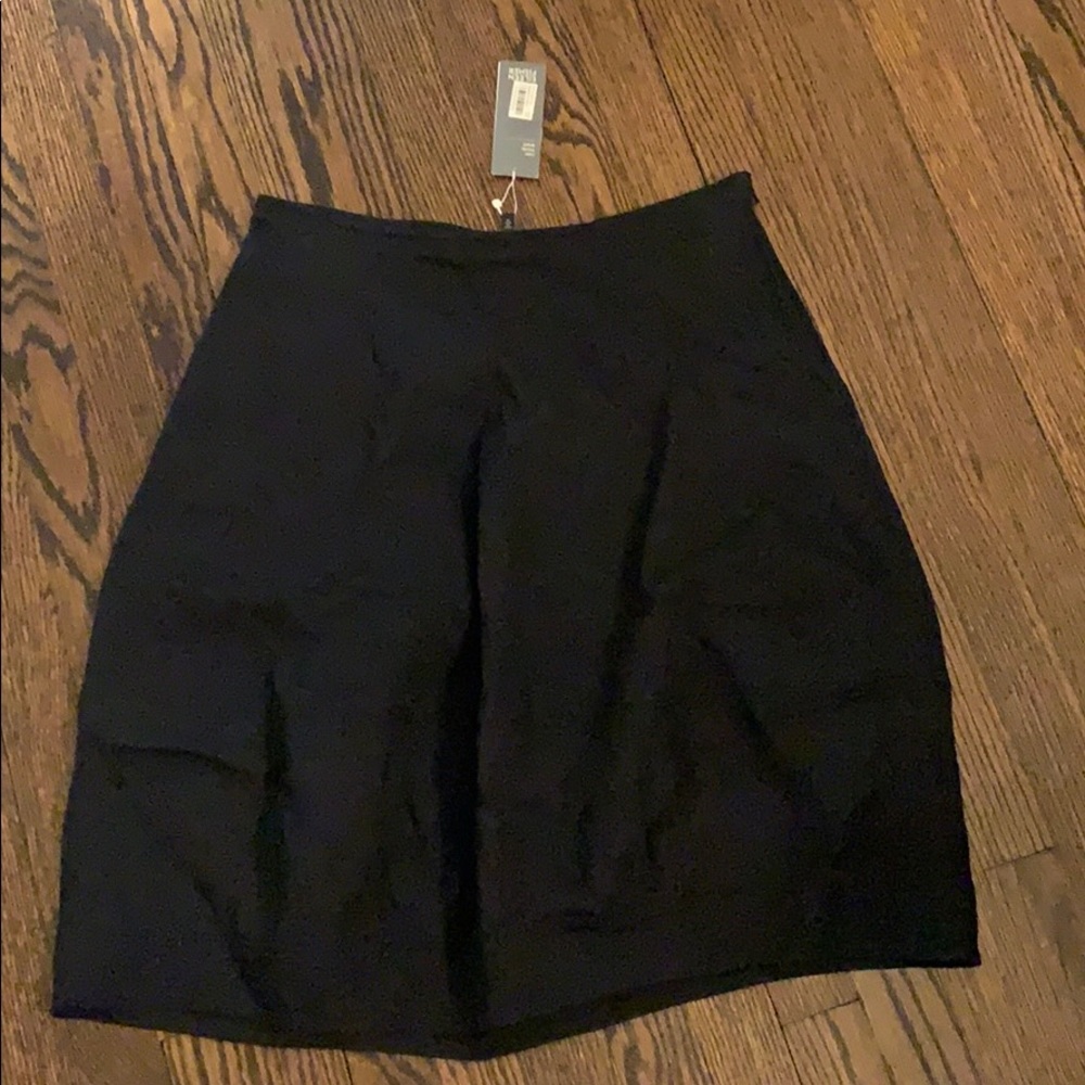 Eileen Fisher black Linen lantern skirt sz S